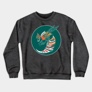 green killer bee ecopop Crewneck Sweatshirt